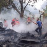 Foto : Lokasi terbakarnya satu unit rumah